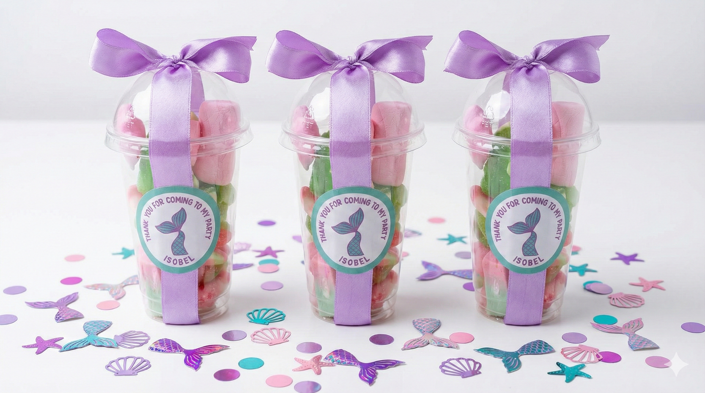 Mermaid Themed Sweet Cups