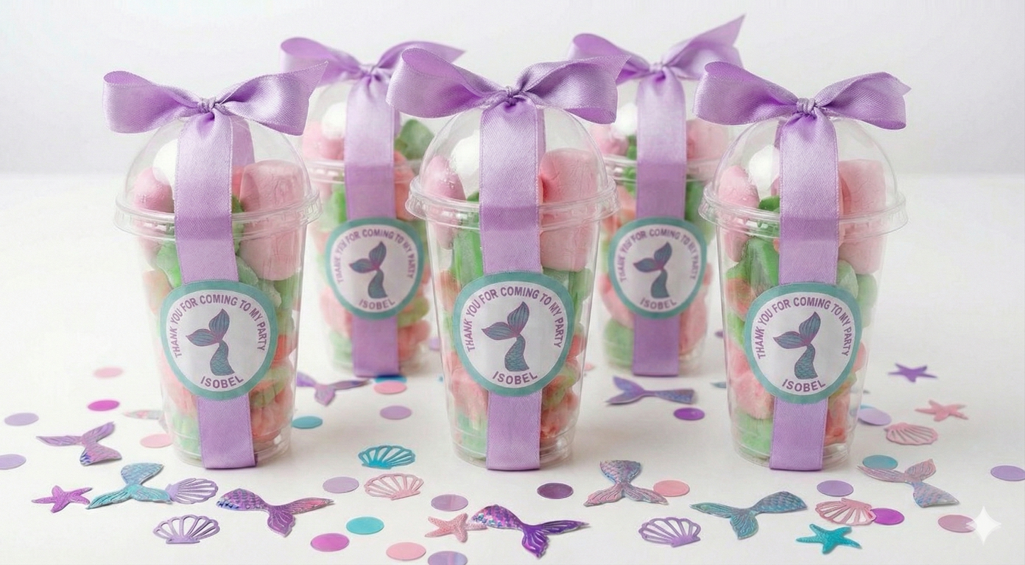 Mermaid Themed Sweet Cups