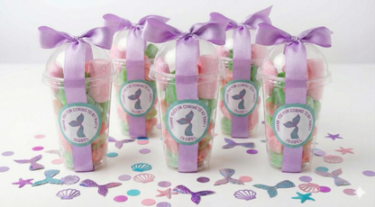 Mermaid Themed Sweet Cups