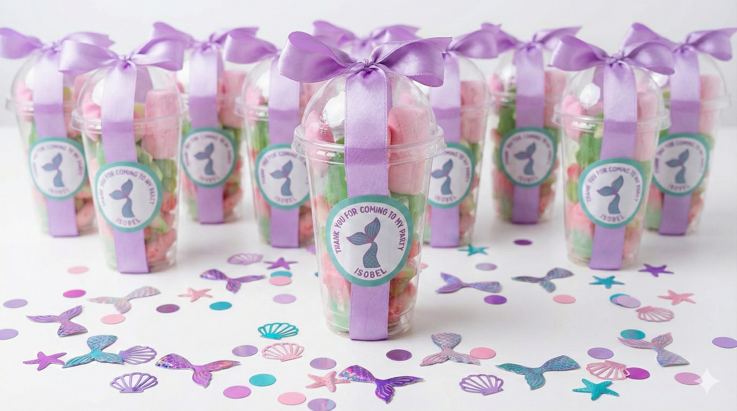 Mermaid Themed Sweet Cups