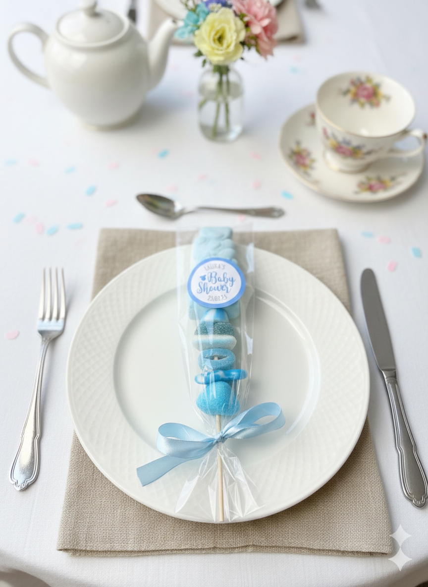 Baby Shower, Gender Reveal Sweet Kebabs