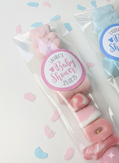 Baby Shower, Gender Reveal Sweet Kebabs