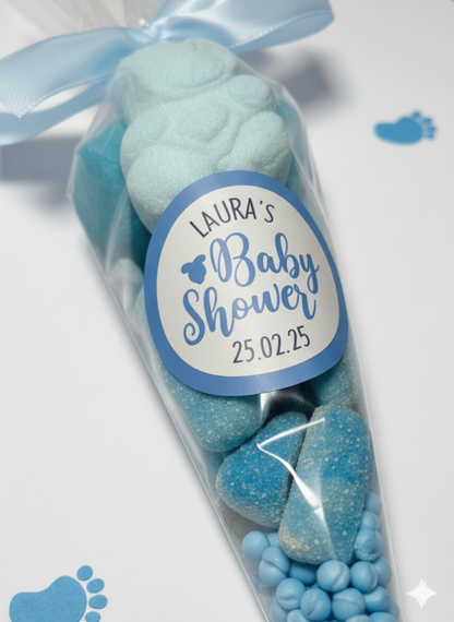 Baby Shower, Gender Reveal Sweet Cone