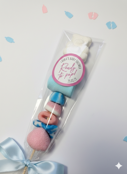 Baby Shower, Gender Reveal Sweet Kebabs