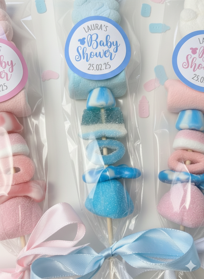 Baby Shower, Gender Reveal Sweet Kebabs