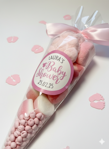 Baby Shower, Gender Reveal Sweet Cone