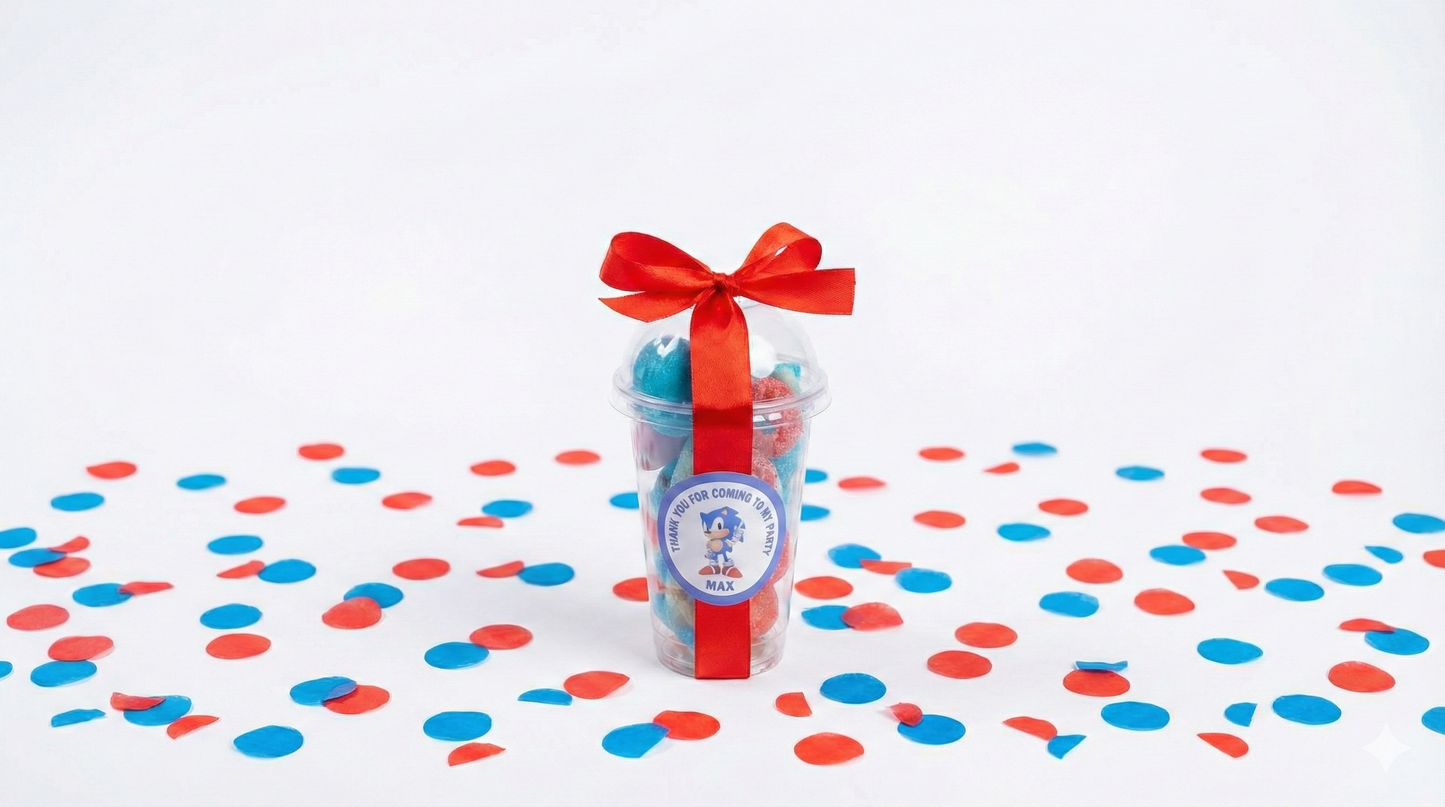 Sonic Themed Sweet Cups