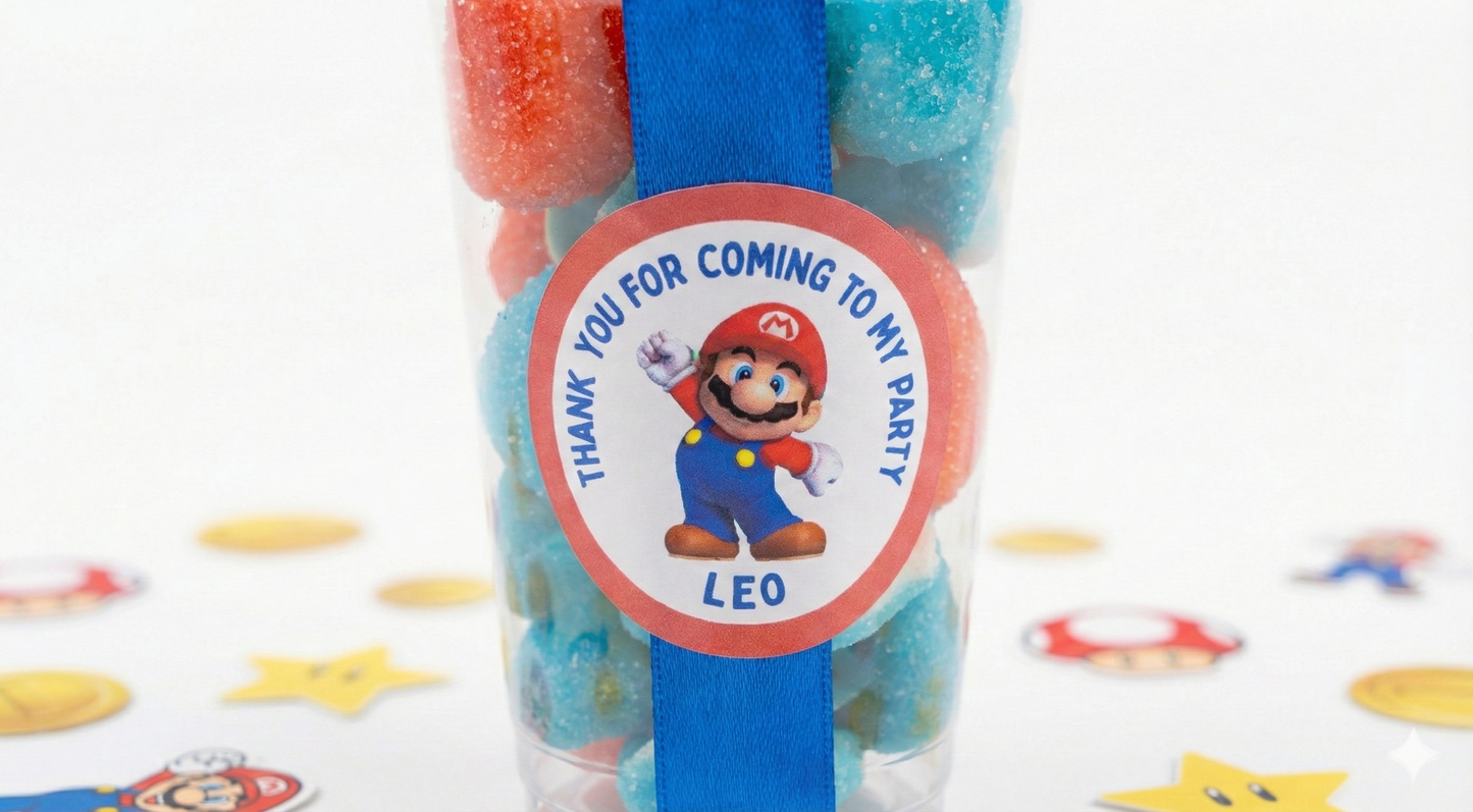 Super Mario Themed Sweet Cups