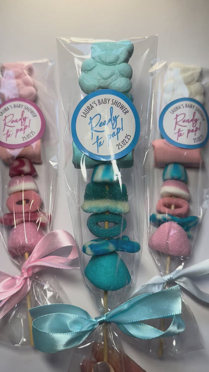 Baby Shower, Gender Reveal Sweet Kebabs