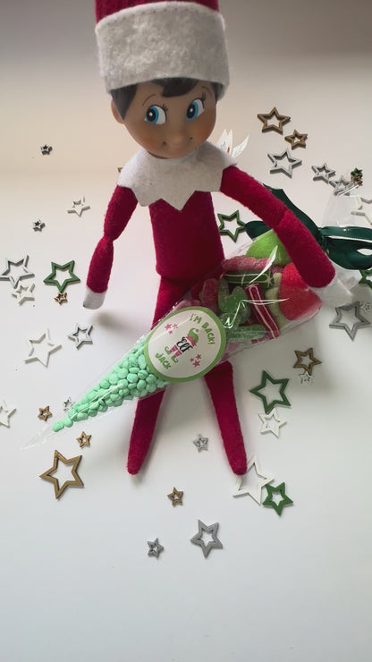 The Elf is back! Personalised Christmas Sweet Cones